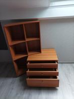 2 tables de nuit avec 1 bibliothèque intégrée, Huis en Inrichting, Ophalen