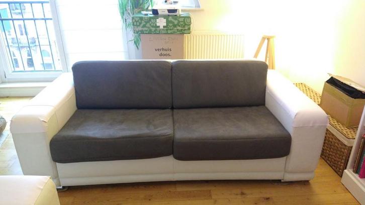 One 2-seats sofa + one 3-seats sofa bed., Huis en Inrichting, Zetels | Zetels, Gebruikt, Ophalen
