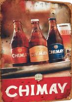Metalen reclamebord Chimay trappist - retro vintage mancave, Verzamelen, Ophalen of Verzenden, Zo goed als nieuw, Reclamebord