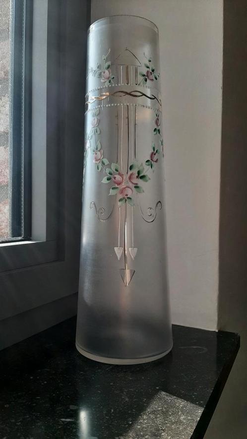 Art nouveau vaas begin 20e eeuw Legras, Huis en Inrichting, Woonaccessoires | Vazen, Zo goed als nieuw, Minder dan 50 cm, Glas