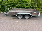 Aanhanger dubbelasser aanhangwagen remork, Auto diversen, Aanhangers en Bagagewagens, Ophalen, Gebruikt