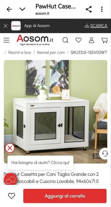 PAWHUT binnenhuis voor grote honden   beschikbaar voor biedingen