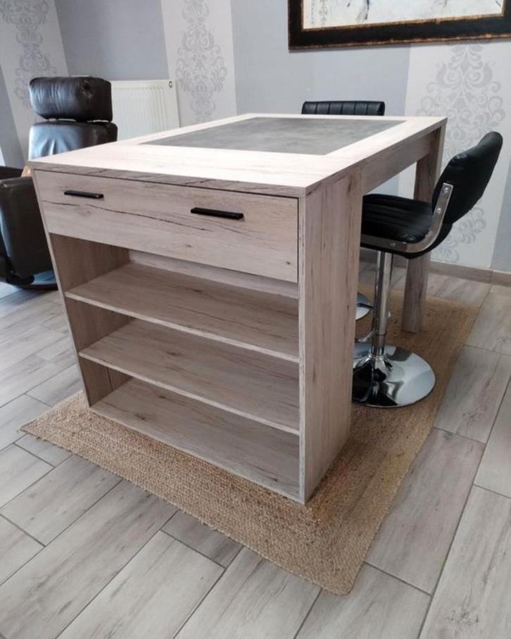 Table haute îlot mange-debout bar bureau comme neuf, Maison & Meubles, Tables | Tables mange-debout, Comme neuf, Enlèvement ou Envoi