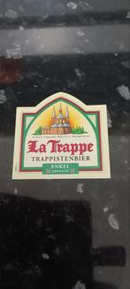 Bieretiket la trappe trappistenbier enkel angulus, Collections, Marques de bière, Comme neuf, Enlèvement ou Envoi, La Trappe