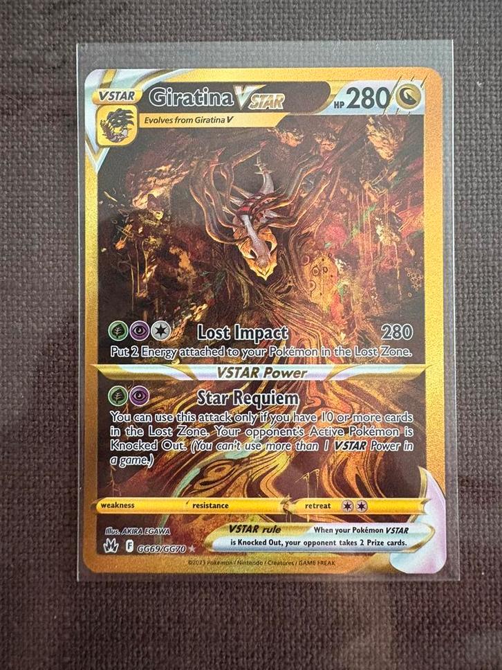 Giratina VSTAR GG69/GG70 - Crown Zenith - Pokémon, Hobby en Vrije tijd, Verzamelkaartspellen | Pokémon, Zo goed als nieuw, Ophalen of Verzenden