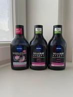 Set van 3 grote flessen micellair water Nivea, Overige kleuren, Gehele gezicht, Nieuw, Ophalen of Verzenden