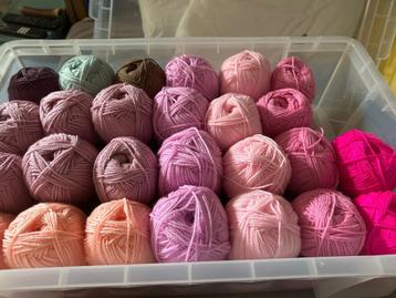 Wol roze tinten coloyrcraft scheepje 26 stuks 