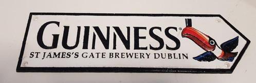 Guinness brewery zwaar gietijzer reclame bord cafe bar kroeg, Collections, Marques & Objets publicitaires, Comme neuf, Panneau publicitaire