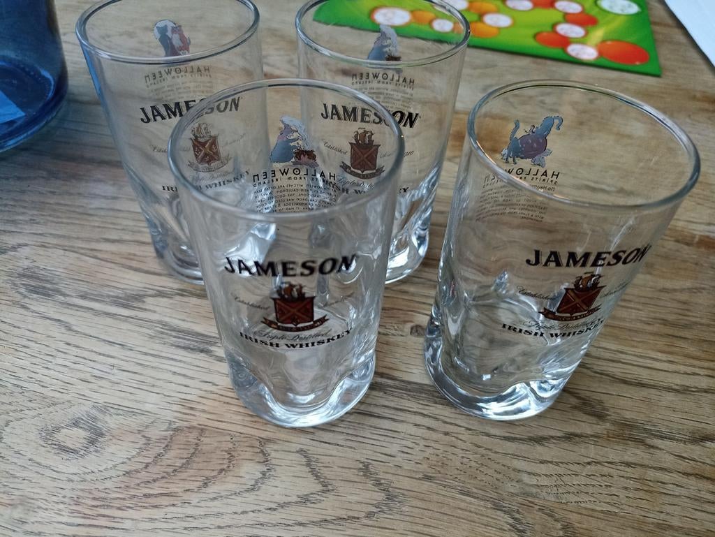 Lot 4 verres Jameson (collection Halloween), Collections, Enlèvement ou Envoi, Comme neuf