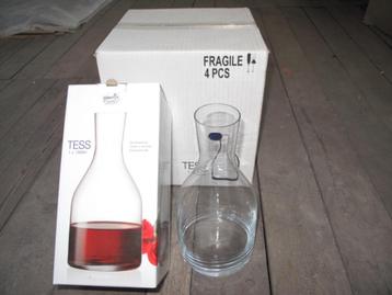 Set van 6 nieuwe BOHÈME CRYSTAL "karaf" - NIEUW - 25€ beschikbaar voor biedingen