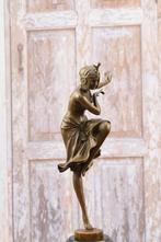 Grande statue en bronze d'une danseuse hindoue LIVRAISON GRA, Envoi, Bronze