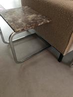 Vintage marmer bijzettafel nachttafel, Huis en Inrichting, Tafels | Salontafels, Ophalen, Zo goed als nieuw
