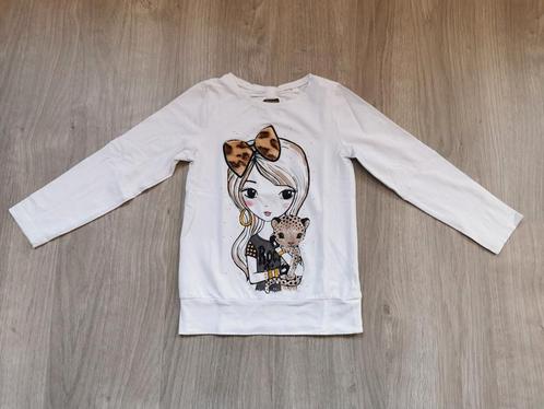 Longsleeve panter C&A - maat 122, Kinderen en Baby's, Kinderkleding | Maat 122, Zo goed als nieuw, Meisje, Shirt of Longsleeve