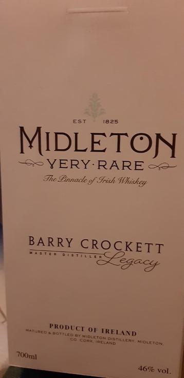 Midleton barry crockett legacy 70cl bottle number 3838 alcoh