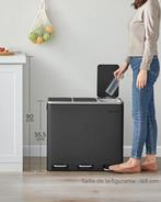 Poubelle à 3 bacs SONGMICS | 3 x 18 L | Nouveau, Neuf, À pédale, -, -