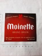 Bieretiket Moinette Bruin, Verzamelen, Biermerken, Zo goed als nieuw, Ophalen