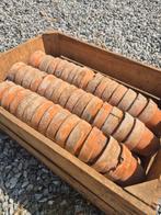 Oud vintage houten kistje met terracotta, Ophalen, Gebruikt