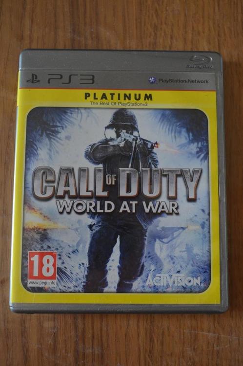 PS3 - Call of Duty World at War, Games en Spelcomputers, Games | Sony PlayStation 3, Gebruikt, Shooter, 3 spelers of meer, Vanaf 18 jaar