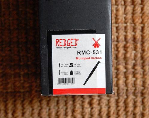 Redged RMC-531 carbon monopod 164 cm met balhoofd, TV, Hi-fi & Vidéo, Photo | Trépieds & Rotules, Neuf, Rotule, 150 à 175 cm, Avec rotule
