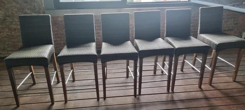 6 Castle Loom barstoelen – stijlvolle designstoelen, Huis en Inrichting, Barkrukken, Zo goed als nieuw, 60 tot 90 cm, Hout, 5 krukken of meer