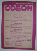 Catalogue Disques vinyles ODEON. 1938. Lambeth Walk. Radio P, Gelezen, Ophalen of Verzenden, Collectif, Algemeen