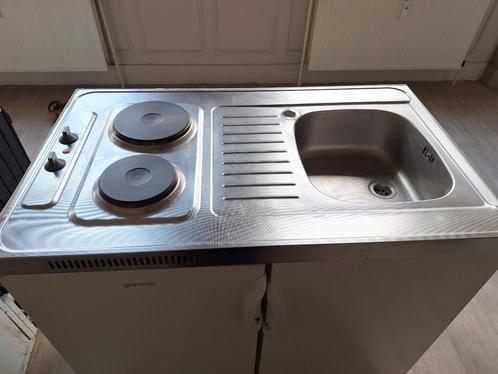 Evier 1 bac combiné avec 2 taques électriques pr cuisson, Electroménager, Tables de cuisson, Utilisé, 3 zones de cuisson ou moins