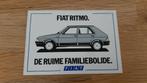 Vintage sticker auto merk Fiat Ritmo, Auto of Motor, Ophalen of Verzenden, Zo goed als nieuw
