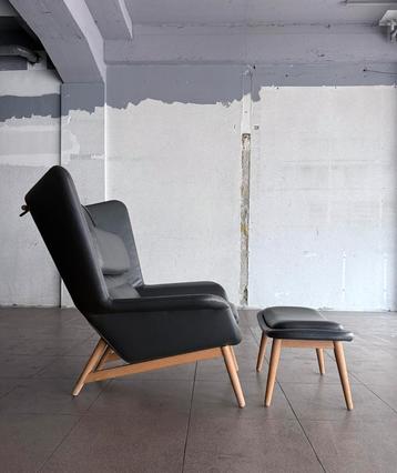 BoConcept Hamilton leather armchair + Ottoman beschikbaar voor biedingen