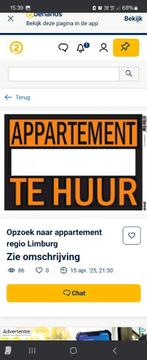 Appartement of studio, Immo, 35 tot 50 m², Provincie Limburg