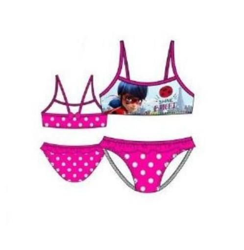 Miraculous Ladybug Bikini Roze - Mt 104 of 110 - AANBIEDING, Enfants & Bébés, Maillots de bain pour enfants, Neuf, Ensemble de bikini