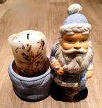 Twee kerstman kaarsenhouders. 5 euro per stuk., Diversen, Ophalen, Zo goed als nieuw