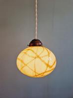 Art Deco hanglamp in gemarmerd opaline, Antiek en Kunst, Ophalen of Verzenden