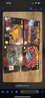Lot de 4 jeux snes complet, Consoles de jeu & Jeux vidéo, Consoles de jeu | Nintendo 2DS & 3DS, Enlèvement ou Envoi, Utilisé, Autres couleurs