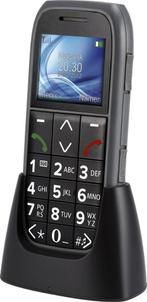Fysic FM-7575 Big Button GSM mét noodknop - grijs, Geen camera, GSM, Klassiek of Candybar, Zonder abonnement