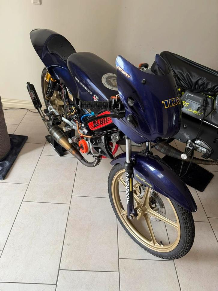 Peugeot 103 racer 70cc LC, Fietsen en Brommers, Brommers | Peugeot, Gebruikt, Overige modellen, Ophalen
