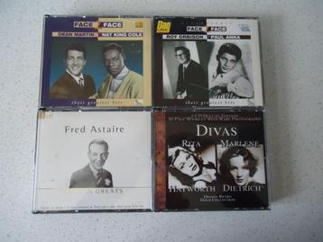 Lot 220 met 4 CD Boxen van Dean Martin & Nat King Cole beschikbaar voor biedingen