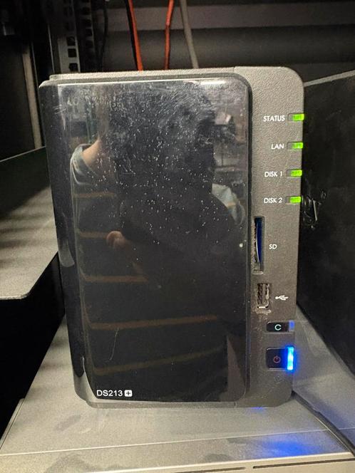 Synology ds213+ met 8TB opslag (wd red 4TB), Computers en Software, NAS, Zo goed als nieuw, Ophalen