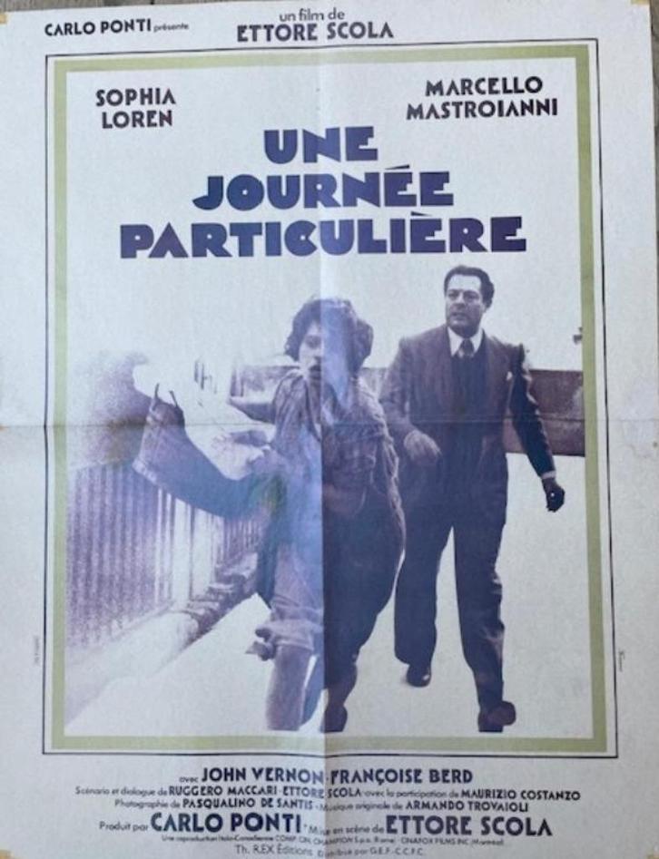 Filmaffiche Ettore Scola Elizabeth Taylor, Verzamelen, Posters, Gebruikt, Film en Tv, Deurposter of groter, Rechthoekig Staand