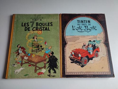 Anciennes BD Tintin, Boeken, Stripverhalen, Gelezen, Meerdere stripboeken, Ophalen of Verzenden