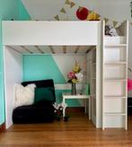 bed - bureau - kledingskast   IKEA  SMÄSTAD (wit), Ophalen, 85 tot 100 cm, Gebruikt, Hoogslaper of Stapelbed