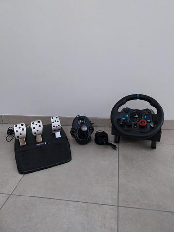 Volant Logitech G29 + pédales + levier de vitesses, Enlèvement, Comme neuf