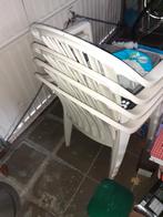 Tuintafel en 4stoelen, Tuin en Terras, Tuinsets en Loungesets, Ophalen, 4 zitplaatsen, Kunststof, Gebruikt