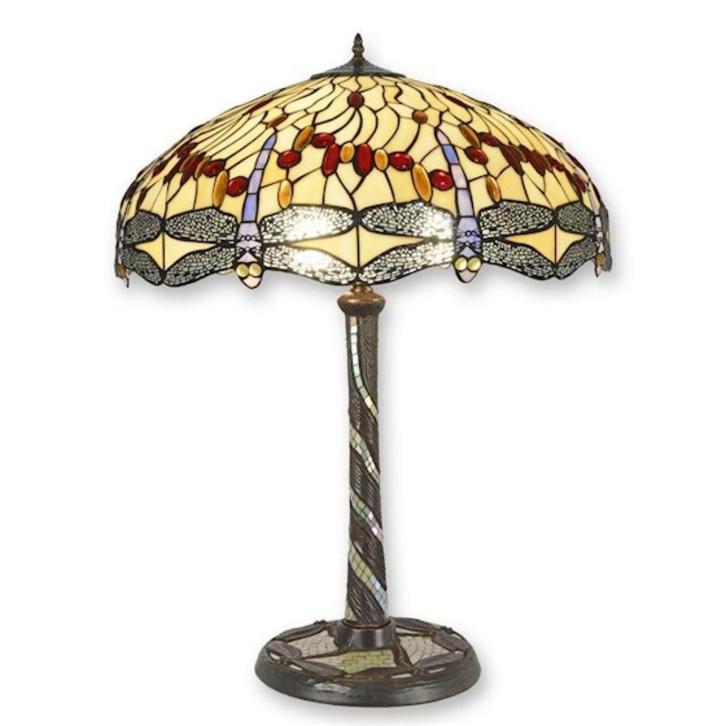 Style Tiffany | lampe de table vintage unique | Nouveau, Maison & Meubles, Lampes | Lampes de table, Neuf, 75 cm ou plus, Verre