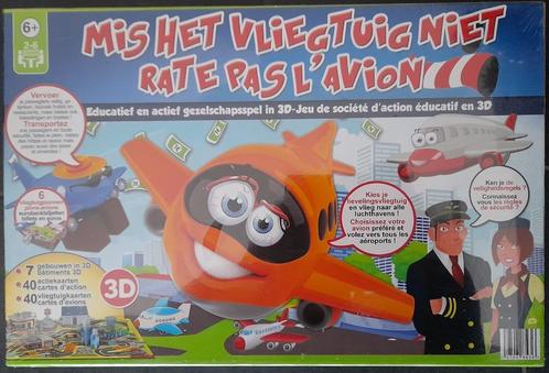 MIS HET VLIEGTUIG NIET - NIEUW in verpakking !!, Hobby en Vrije tijd, Gezelschapsspellen | Bordspellen, Nieuw, Een of twee spelers