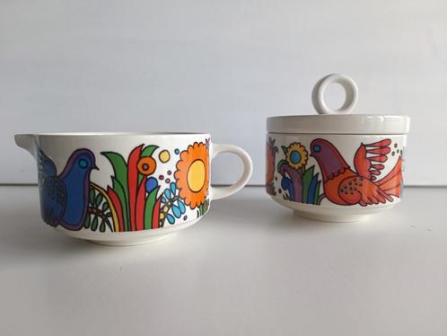 Villeroy & Boch set met suikerpot en melkkan — Acapulco, Antiek en Kunst, Antiek | Keramiek en Aardewerk, Ophalen of Verzenden