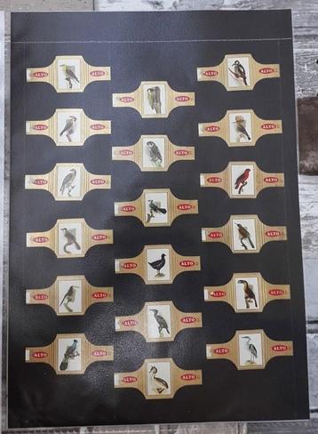 Lot van 18 sigarenbandjes ALTO - thema Vogels beschikbaar voor biedingen