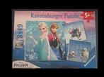 Frozen Puzzle - 3x49 - 5+ - nieuw, Ophalen of Verzenden, 10 tot 50 stukjes, Nieuw, 4 tot 6 jaar