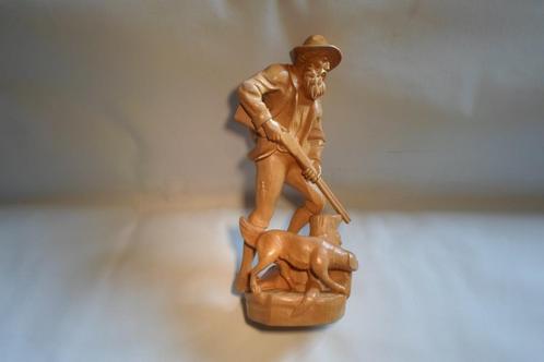 Figurine en bois pour chien chasseur, Antiquités & Art, Art | Sculptures & Bois, Enlèvement