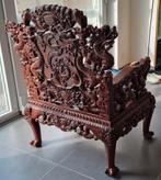 zeer zware stoel uit oost-azië gemaakt van teakhout, Antiek en Kunst, Ophalen