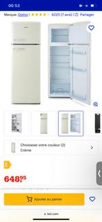 Réfrigérateur-congélateur DOMO 246L, couleur crème, Met vriesvak, 200 liter of meer, Zo goed als nieuw, 160 cm of meer